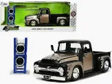 Auto Ford F-100 - Primer Black 1956 W-Rack 1:24 Jada Toys JT-34026