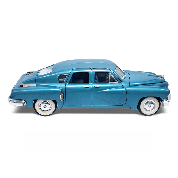 AUTO 1:18 1948 TUCKER TORPEDO AZUL METALICO ROAD LUCKY DIECAST LD- 92268