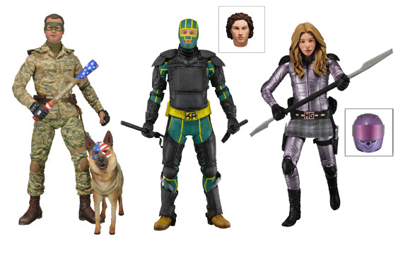 Figura SET KA2 Serie2 ARMORED KA,COLONEL SS,HIT-GIRL NC-12123