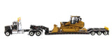 Adorno Camion Remolque HX520 -XL 120 con Motoniveladora 963K 1:50 Cat DM-85599