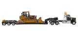 Adorno Camion Remolque HX520 -XL 120 con Motoniveladora 963K 1:50 Cat DM-85599