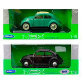 Auto VOLKWAGEN CLASSIC BEETLE VERDE DIE CAST   1: 18 welly WL 18040-V  2 x 101.000