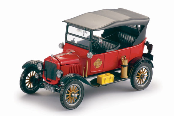 AUTO 5 FORD MODEL 1:24- 1925-T TOURING FIRE CHIEF ROJO SS- 1902