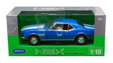 Auto 1:18 DIE CAST 1968 CHEVROLET CAMARO Z28 AZUL Navy WL-12553W-49
