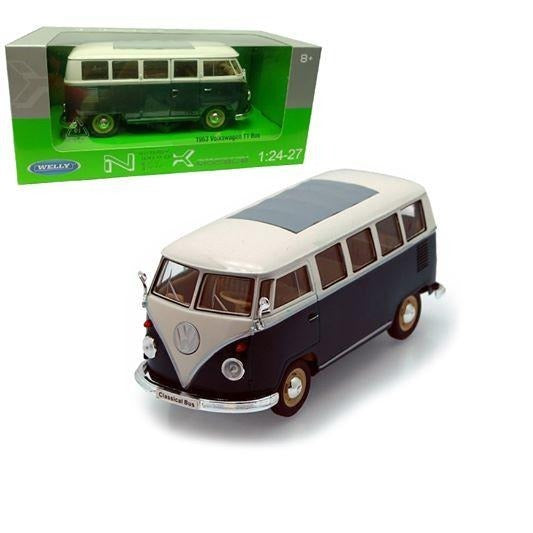 AUTO VOLKWAGEN 1963 VERDE 1:24 WELLY WL- 22095-4D