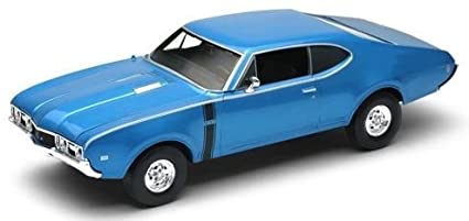 AUTO OLDSMOBILE 1968 BLUE 1:24 WELLY WL- 24024-4D