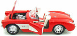 AUTO 1:24 CHEVROLET CORVETTE 1957 ROJO WELLY WL- 29393W