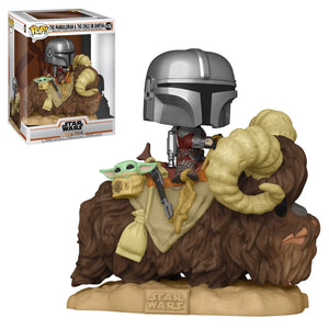 Figura  POP Baby Yoda -Mando on Bantha Funko FK-52373