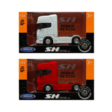 CABINA CAMION SCANIA V8 R730 ROJO 1:64 WELLY WL- 68020L  4 x 28,000