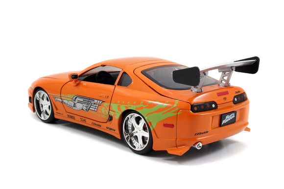 Auto BRIAN's Toyota Supra - Metallic Orange FF 1:24 Jada Toys JT-97168-4 Caja x 4