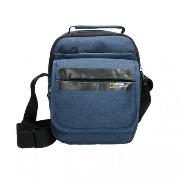 BOLSO STREAM POLYESTER CON TAPA AZUL NATIONAL GEOGRAPHIC  NG- N13103.39
