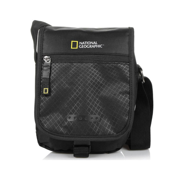 BOLSO TRAIL POLYESTER CON TAPA NEGRO NATIONAL GEOGRAPHIC  NG- N13404.06