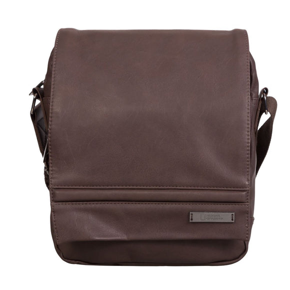 BOLSO PEAK POLYESTER CON TAPA MARRON NATIONAL GEOGRAPHIC  NG- N13804.33