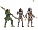 FIGURA PREDATOR 7" O 19Cm SERIE 18 NECA NC-51542 set x 3