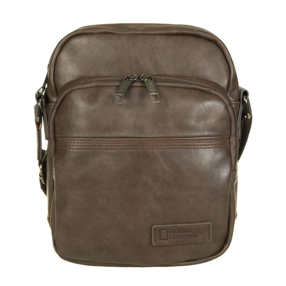 BOLSO POLYESTER MODELO COMMUNITY MARRON NATIONAL GEOGRAPHIC NG- N12102.33